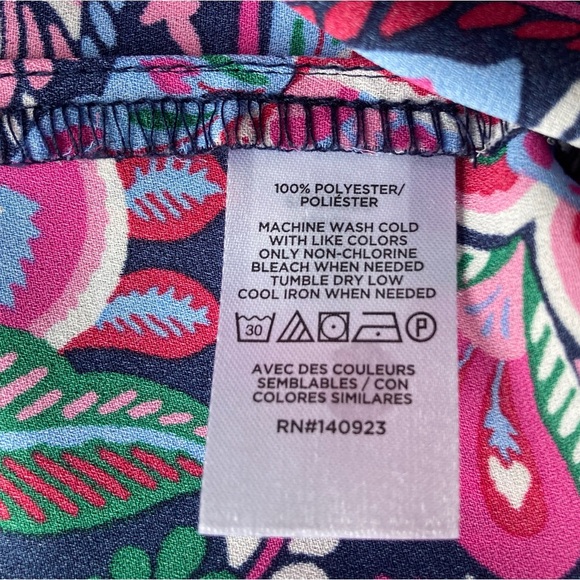 LOFT Pink Paisley Floral Print Long-Sleeve Blouse Top Women’s XL - Picture 5 of 7